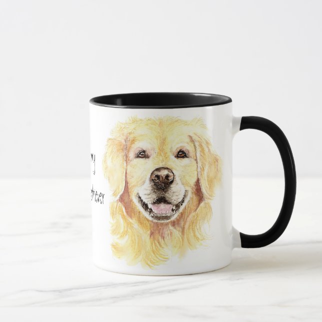 I Love my Golden Retriever, Dog, Pet Mug (Right)
