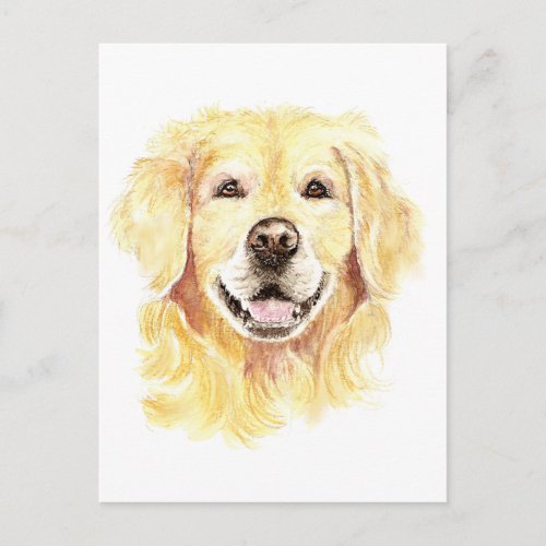 I Love my Golden Retriever Dog Pet Postcard