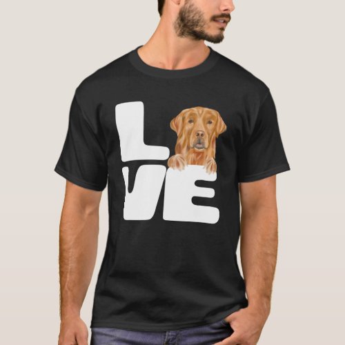 I Love My Golden Retriever Dog T_Shirt