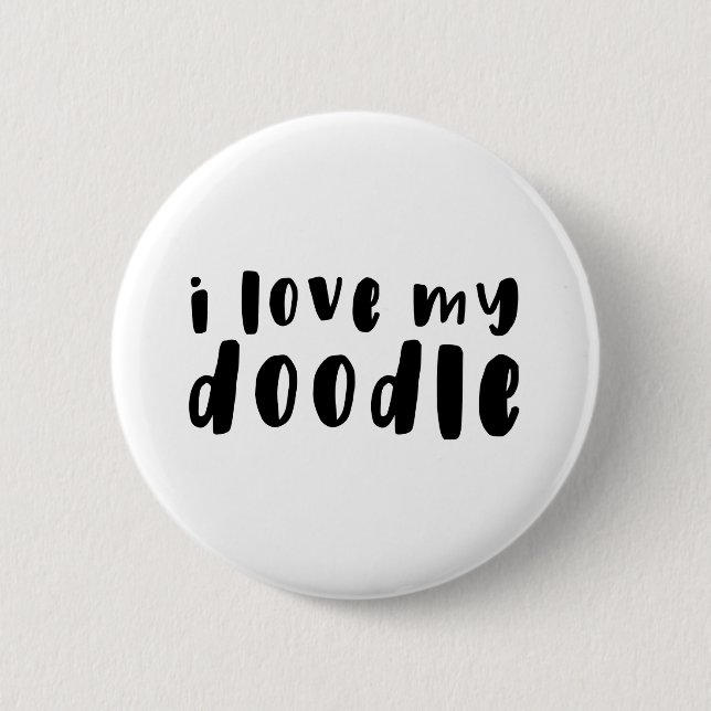 I Love My Goldendoodle Button (Front)