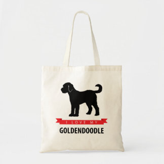 I Love My Goldendoodle Tote Bag