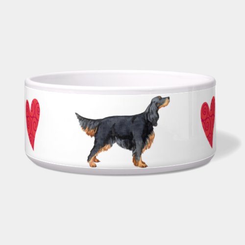 I Love my Gordon Setter Bowl