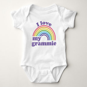 I Love My Grammie - Cute Rainbow Baby Bodysuit