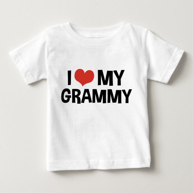 I Love My Grammy Baby T-Shirt (Front)
