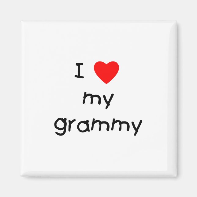 I Love My Grammy Magnet (Front)