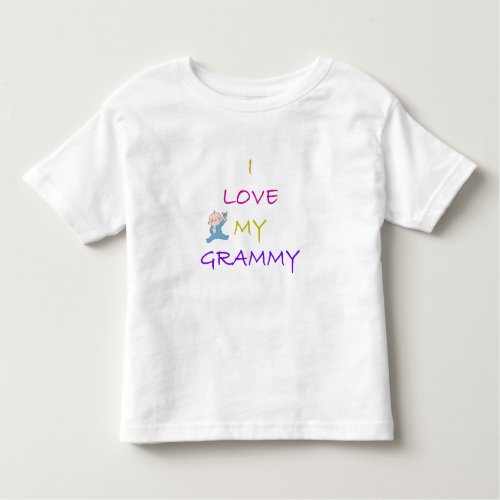 I Love My Grammy Toddler T_shirt