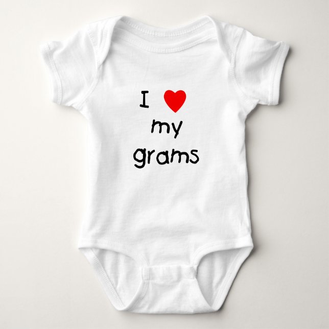 I love my grams baby bodysuit (Front)