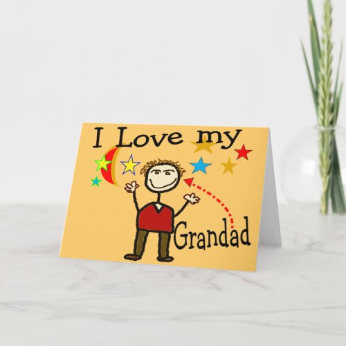 I Love My Grand Dad Card