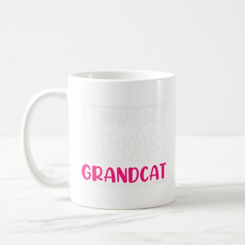 I Love My Grandcat  Cat  Granddad Grandma Grandpar Coffee Mug
