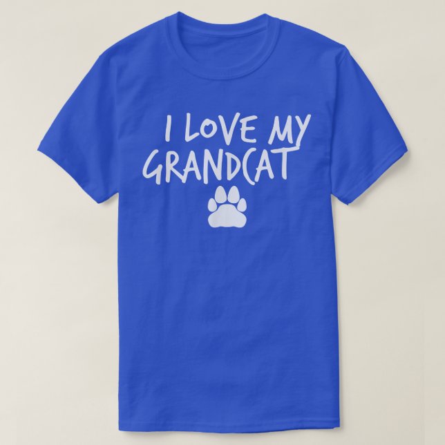I Love My Grandcat  T-Shirt (Design Front)
