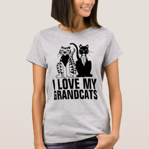 I LOVE MY GRANDCATS T-SHIRTS