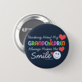 I Love My Grandchildren Button (Front & Back)
