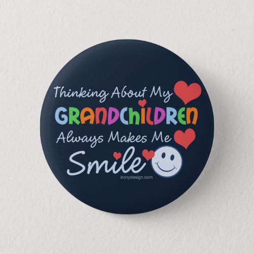 I Love My Grandchildren Button