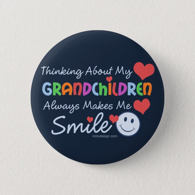 I Love My Grandchildren Button (Front)