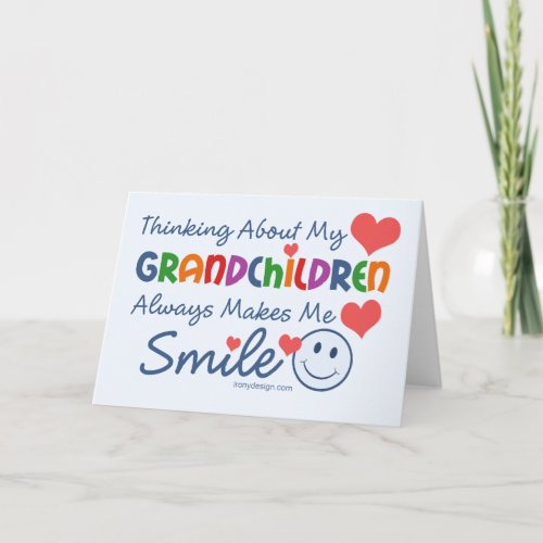 I Love My Grandchildren Card