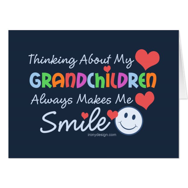I Love My Grandchildren Card (Front Horizontal)