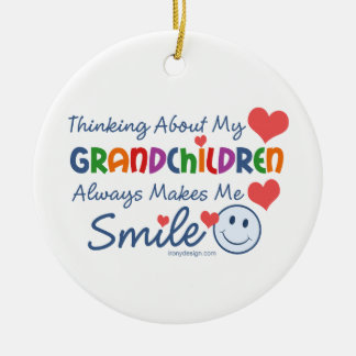 I Love My Grandchildren Ceramic Ornament