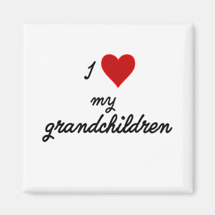 I Love My Grandchildren Magnet