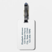 I Love My Grandchildren Name and Address Luggage Tag (Back Vertical)