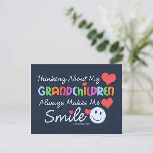 I Love My Grandchildren Postcard | Zazzle