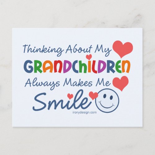 I Love My Grandchildren Postcard