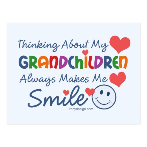 I Love My Grandchildren Postcard | Zazzle