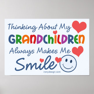 I Love My Grandchildren Poster