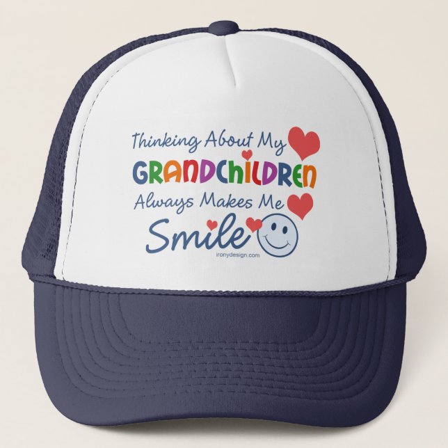 I Love My Grandchildren Trucker Hat (Front)
