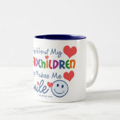 I Love My Grandchildren Two-Tone Coffee Mug (Front Right)