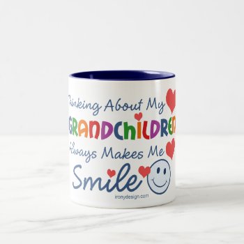 I Love My Grandchildren Two-tone Coffee Mug by ironydesigns at Zazzle