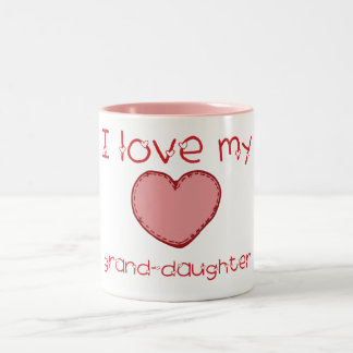 I love my granddaughter Two-Tone coffee mug