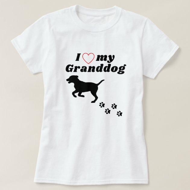 i love my grandma dog shirt