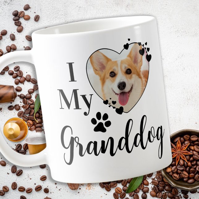 I Love My Granddog Personalized Grandma Pet Photo Coffee Mug (Creator Uploaded)
