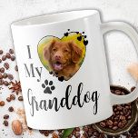 I Love My Granddog Personalized Grandpa Pet Photo Coffee Mug<br><div class="desc">I Love My Granddog! ... Surprise your favorite Dog Grandpa this Father's Day , Christmas or his birthday with this super cute custom pet photo coffee mug. Give the perfect gift to your parents and your dogs' grandparents with this funny dog lover mug ! "I Love My Granddog" with heart...</div>
