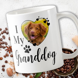I Love My Granddog Personalized Grandpa Pet Photo Coffee Mug