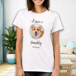 I Love My Granddog Personalized Pet Grandma Photo T-Shirt<br><div class="desc">I Love My Granddog! ... Surprise your favorite Dog Grandma this Mother's Day , Christmas or her birthday with this super cute custom pet photo t-shirt. Give the perfect gift to your parents and your dogs' grandparents with this funny dog lover shirt ! "I Love My Granddog" with heart shaped...</div>