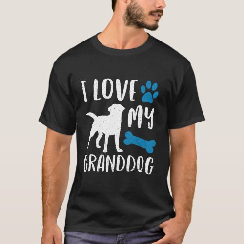 I Love My Granddog Shirt Labrador Retriever Dog Gr