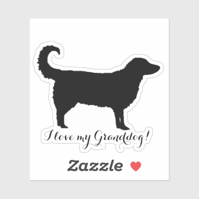 I love my granddog!  sticker (Sheet)