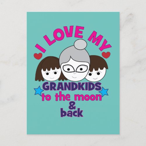 I Love My Grandkids Postcard