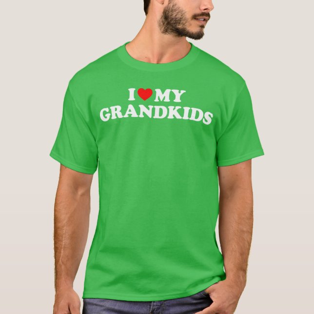 I Love My Grandkids vintage T-Shirt (Front)