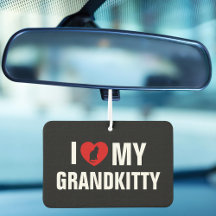 I Love My Grandkitty Cat Lover Grandparent car 