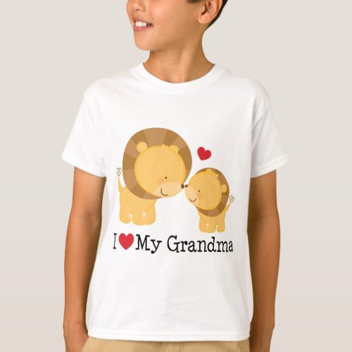 I Love My Grandma Gift T_Shirt