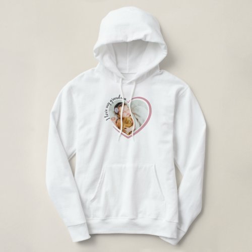 I Love My Grandma Heart Photo  Hoodie