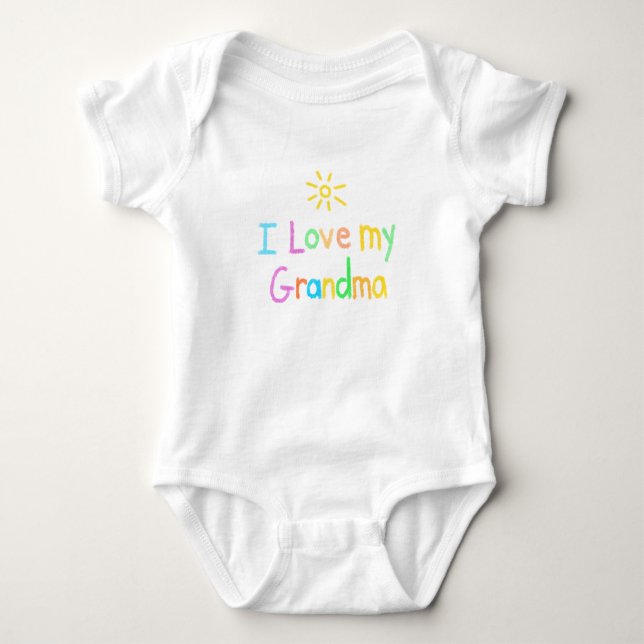 I Love My Grandma Infant Bodysuit (Front)