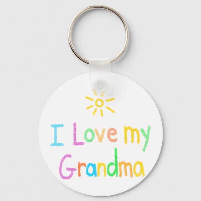 I Love my Grandma Keychain (Front)