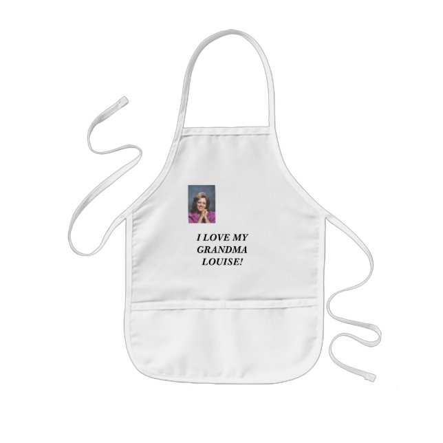 I LOVE MY GRANDMA LOUISE... - Customized Kids' Apron (Front)