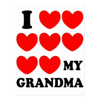 I Love You Grandma Postcards | Zazzle