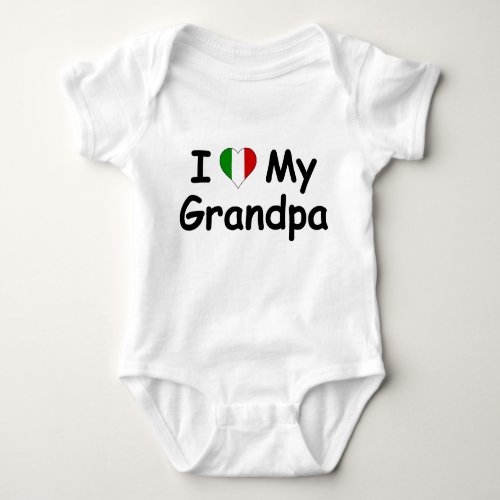 I Love My Grandpa Baby Bodysuit