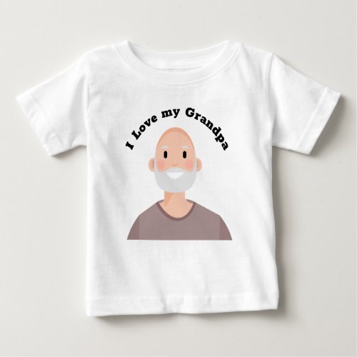 I love my grandpa baby T_Shirt