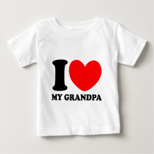 I Love My Grandpa Baby T-Shirt